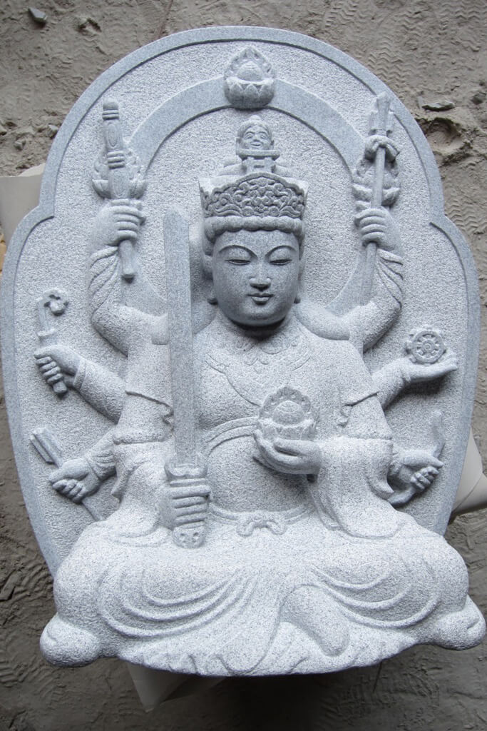 【品質保証HOT】時代　石製　極上彫　観音像　11kg 高さ約36.7㎝　タニコ 仏像